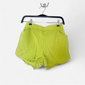 Mango High Waist Lime Shorts